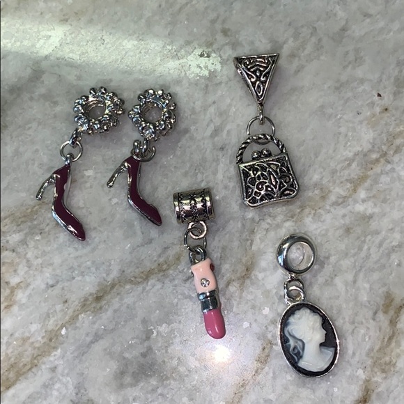 Girly bracelet charms - Picture 1 of 3